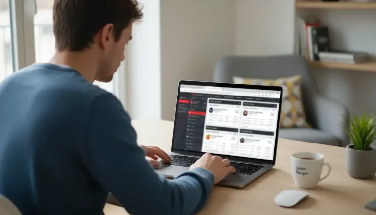 Vergleich von Bitcoin Wettanbietern auf einem Laptop-Bildschirm