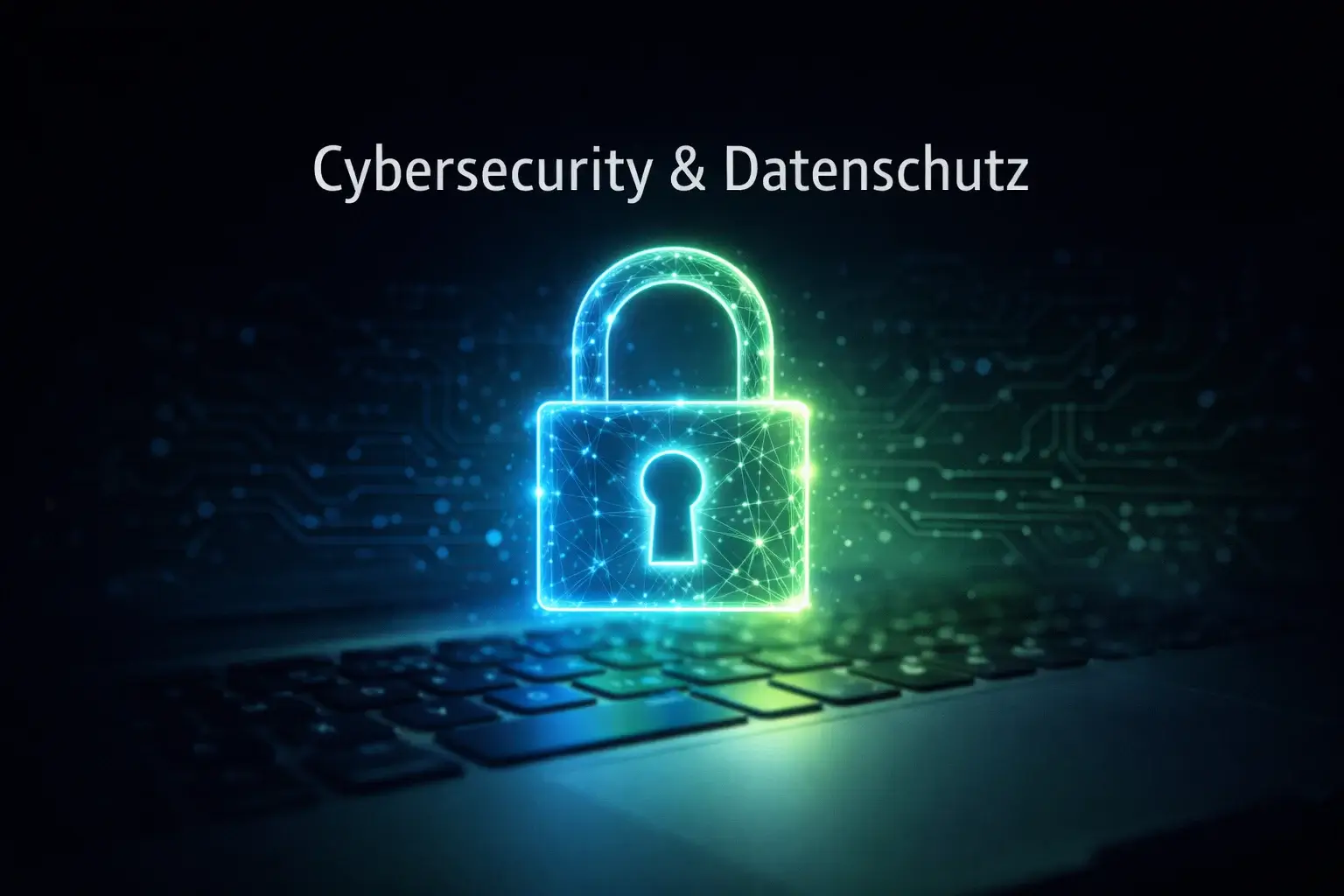 Digitales Schloss-Symbol auf einem Bildschirm als Zeichen für Datensicherheit