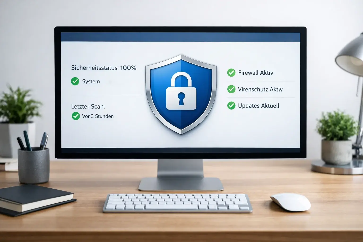 Digitales Sicherheitsschloss symbolisiert Schutzmaßnahmen